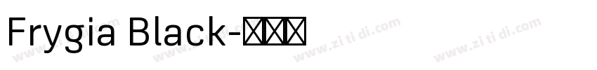 Frygia Black字体转换